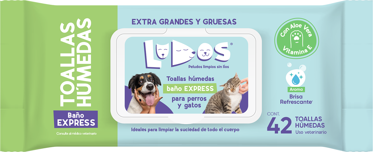 ludos toallas húmedas baño express